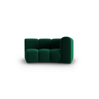 Modul canapea dreapta 1.5 locuri, Lupine, Micadoni Home, BL, 171x87x70 cm, catifea, verde bottle