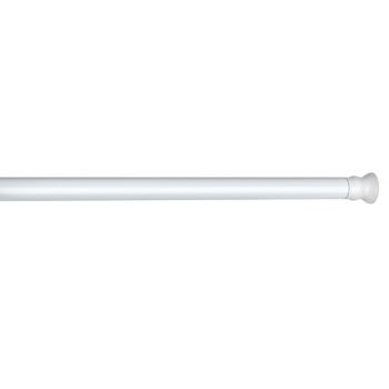 Bara extensibila pentru perdeaua de dus, Wenko, Extra Strong, 110-185 cm, Ø 2.8 cm, aluminiu, alb