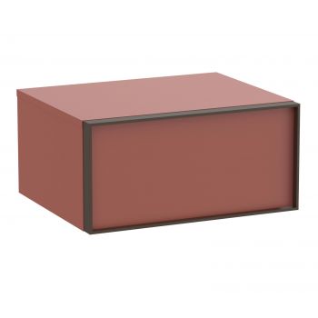 Dulap auxiliar suspendat Roca Inspira cu un sertar 60cm rosu terracota