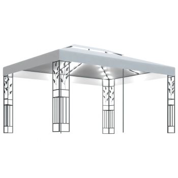 Pavilion cu acoperis dublu & siruri de lumini LED