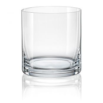 Set 6 pahare pentru whisky Crystalex Barline, 280 ml