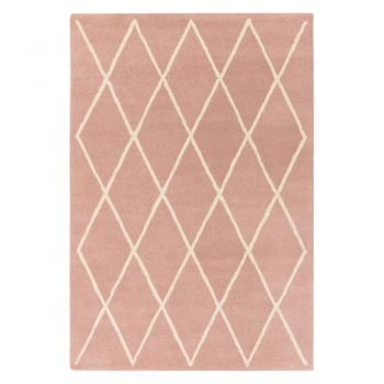 Covor roz handmade din lână 120x170 cm Albany – Asiatic Carpets