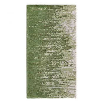 Covor tip traversă verde lavabil 55x140 cm Tamigi Verde – Floorita
