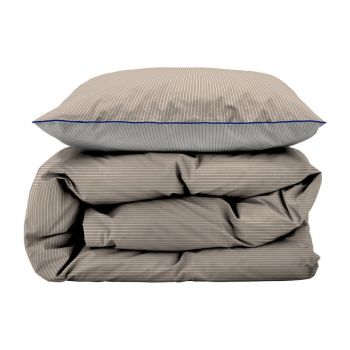 Lenjerie de pat bej din bumbac organic pentru pat de o persoană/extinsă 140x220 cm Frame – Södahl