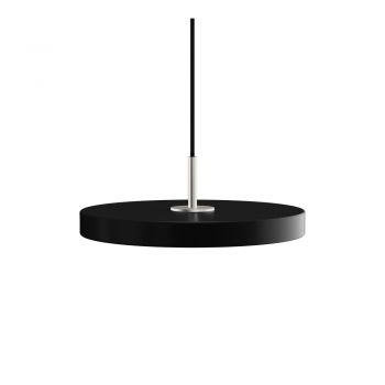 Lustră neagră LED cu intensitate reglabilă cu abajur din metal ø 31 cm Asteria Plus Mini – UMAGE