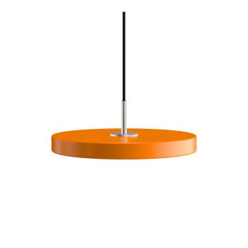 Lustră portocalie LED cu abajur din metal ø 31 cm Asteria Mini – UMAGE
