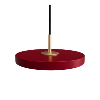 Lustră roșie LED cu abajur din metal ø 15 cm Asteria Micro – UMAGE