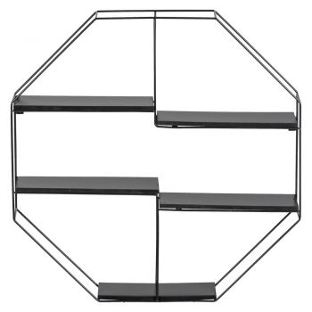 Raft negru etajat din metal 58 cm Industrial – Wenko