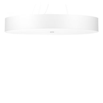 Lustră albă cu abajur textil ø 100 cm Herra – Nice Lamps