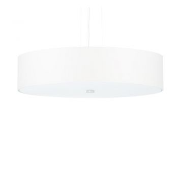 Lustră albă cu abajur textil ø 50 cm Herra – Nice Lamps