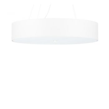 Lustră albă cu abajur textil ø 60 cm Herra – Nice Lamps