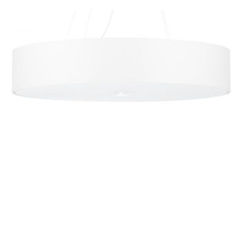 Lustră albă cu abajur textil ø 70 cm Herra – Nice Lamps