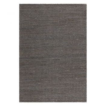 Covor gri antracit handmade din iută 160x230 cm Oakley – Asiatic Carpets