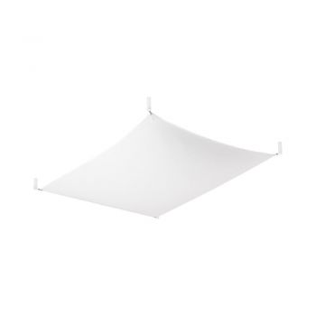 Plafonieră albă cu abajur textil 80x105 cm Viva – Nice Lamps