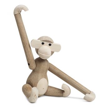 Statuetă din lemn masiv Kay Bojesen Denmark Monkey Solid