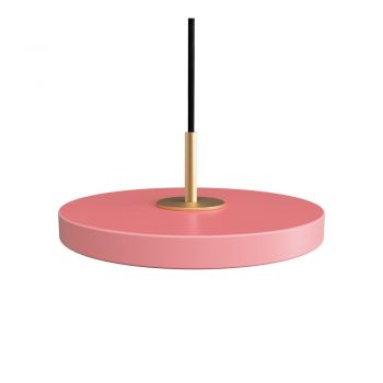 Lustră roz LED cu abajur din metal ø 15 cm Asteria Micro – UMAGE
