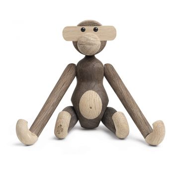 Statuetă din lemn masiv de stejar Kay Bojesen Denmark Monkey