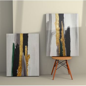Tablou Canvas (2 bucăți) 2KNV4345, Multicolor, 110x70 cm