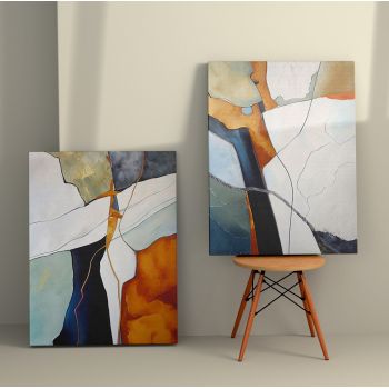 Tablou Canvas (2 bucăți) 2KNV4348, Multicolor, 110x70 cm