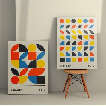 Tablou Canvas (2 bucăți) Elegance 4, Multicolor, 110x70 cm