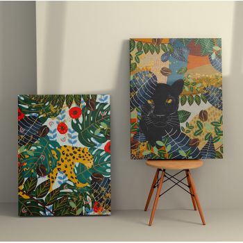 Tablou Canvas (2 bucăți) Rustic 2, Multicolor, 150x100 cm