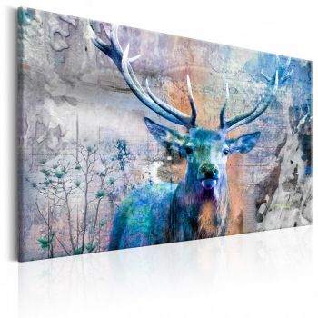 Tablou - Blue Deer 90x60 cm