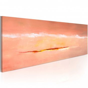 Tablou pictat manual - Abstract daybreak 100x40 cm