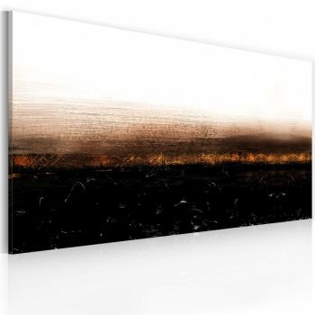 Tablou pictat manual - Black soil (Abstraction) 120x60 cm