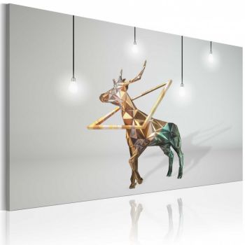 Tablou - Golden deer 120x80 cm