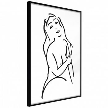 Poster - Shape of a Woman, cu Ramă neagră, 20x30 cm la reducere