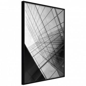 Poster - Steel and Glass (Grey), cu Ramă neagră, 40x60 cm