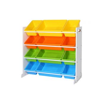 Consola de depozitare pentru copii, Songmics, 4 culori, GKR04W, 86 x 26 x 78 cm