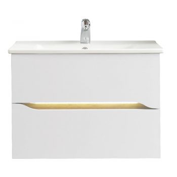 Dulap fără chiuvetă alb scund/suspendat 72x51 cm Set 857 – Pelipal