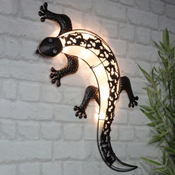 HI Lampa solara de perete pentru gradina cu LED Gecko
