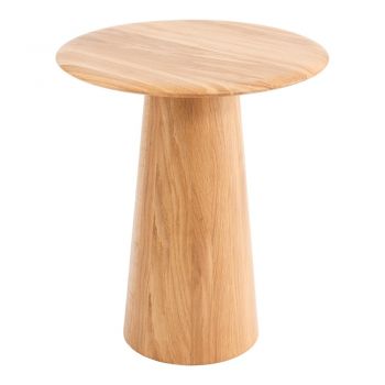 Măsuță auxiliară rotundă din lemn de stejar ø 40 cm Mushroom – Gazzda
