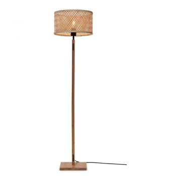 Lampadar în culoare naturală cu abajur din bambus (înălțime 128 cm) Java – Good&Mojo