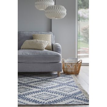 Covor Alix Recycled Rug MONOCROM/Bleumarin 120X170 cm, Flair Rugs