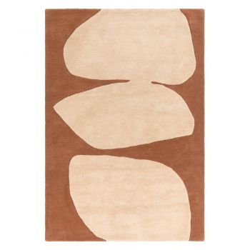 Covor cărămiziu handmade din lână 120x170 cm Canvas – Asiatic Carpets