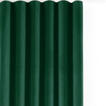 Draperie verde dimout (semi-opacă) din catifea 265x175 cm Velto – Filumi
