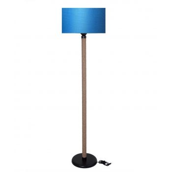 Lampadar Casa Parasio, 40x40x145 cm, 1 x E27, 60 W, albastru metalic