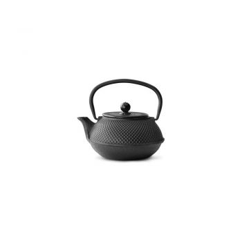 Ceainic din fontă cu infuzor Bredemeijer Jang, 800 ml, negru