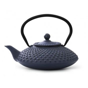 Ceainic din fontă cu infuzor Bredemeijer Xilin, 1,25 litri, albastru