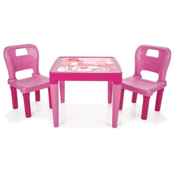Masuta cu doua scaunele Study Table Pink ieftin