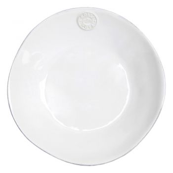 Farfurie adâncă din gresie ceramică Costa Nova, Ø 25 cm, alb
