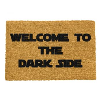 Covoraș intrare din fibre de cocos Artsy Doormats Welcome to the Darkside, 40 x 60 cm