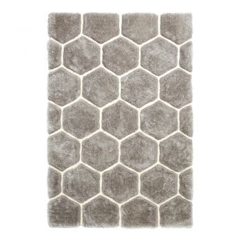 Covor Think Rugs Noble House, 120 x 170 cm, gri-alb
