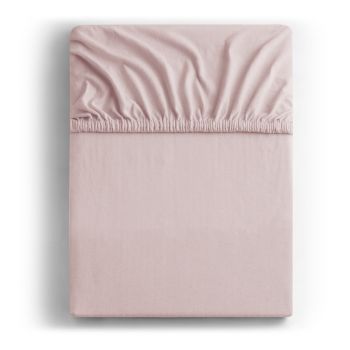 Cearșaf de pat elastic din jerseu DecoKing Amber Collection, 160-180 x 200 cm, lila ieftin