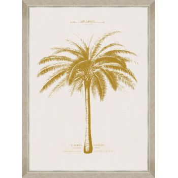 Tablou Framed Art Gold Palm Tree III