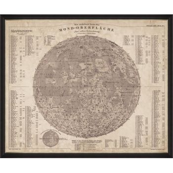 Tablou Framed Art Map Of The Moon 1880