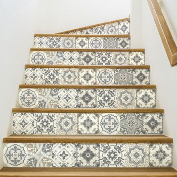 Set 2 autocolante pentru scări Ambiance Carenza, 15 x 105 cm